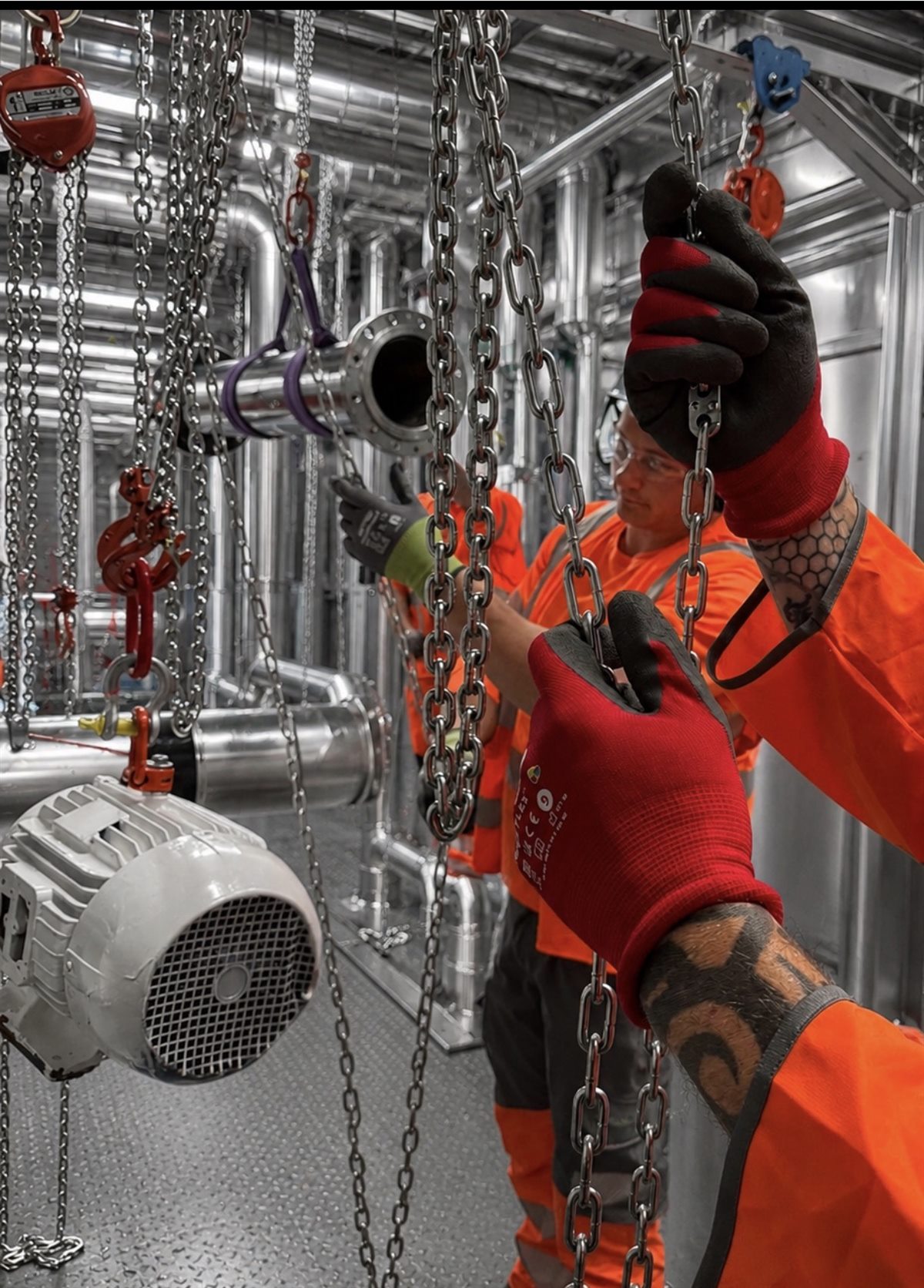 Inside the Bowtec rigging centre